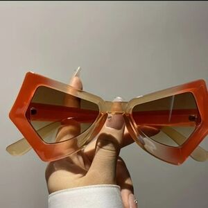 Statement Orange Cat-Eye Sunglasses - Women Accessories